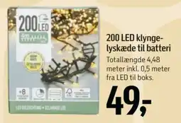 Føtex 200 LED klynge-lyskæde tilbud