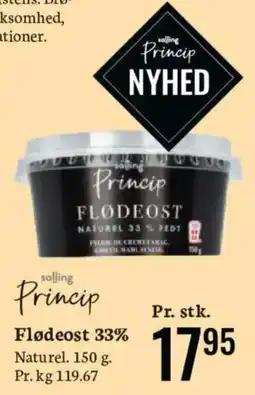 Bilka Princip Flødeost 33% Naturel tilbud