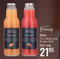 Bilka Salling Princip Juice tilbud