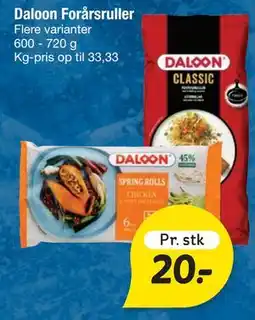 Fakta Tyskland Daloon Forårsruller tilbud