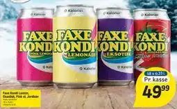 Fakta Tyskland Faxe Kondi Lemon, Eksotisk, Pink el. Jordbær tilbud