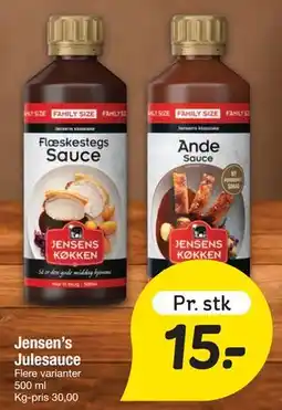 Fakta Tyskland Jensen’s Julesauce tilbud