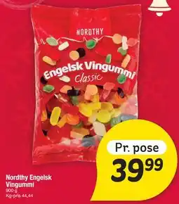 Fakta Tyskland Nordthy Engelsk Vingummi tilbud