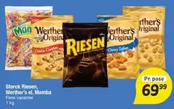 Fakta Tyskland Storck Riesen, Werther’s el. Mamba tilbud