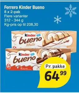 Fakta Tyskland Ferrero Kinder Bueno tilbud
