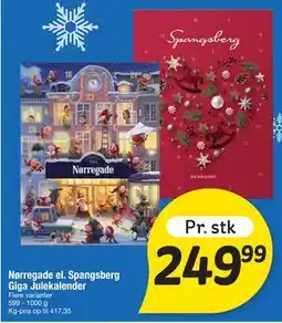 Fakta Tyskland Nørregade el. Spangsberg Giga Julekalender tilbud