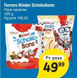 Fakta Tyskland Ferrero Kinder Schokobons tilbud