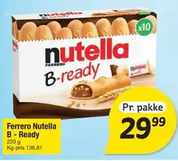 Fakta Tyskland Ferrero Nutella B - Ready tilbud