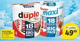 Fakta Tyskland Ferrero Duplo el. Kinder Riegel tilbud
