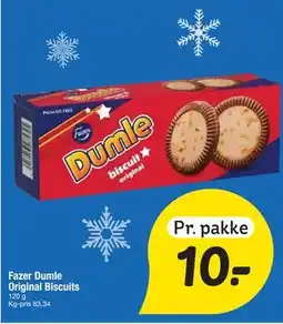 Fakta Tyskland Fazer Dumle Original Biscuits tilbud