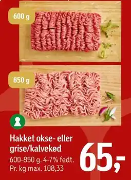 Føtex Hakket okse- eller grise/kalvekød tilbud