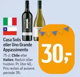 Føtex Casa Solis eller Uno Grande Appassimento tilbud