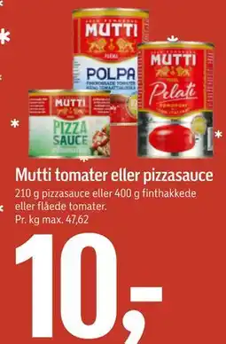 Føtex Mutti tomater eller pizzasauce tilbud