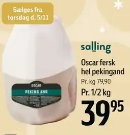 Føtex Oscar fersk hel pekingand tilbud