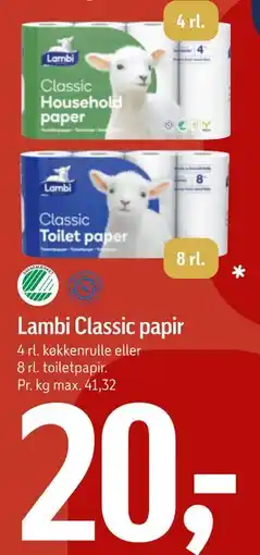 Føtex Lambi Classic papir tilbud