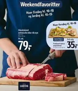 Føtex Håndskåret entrecote eller rib eye tilbud