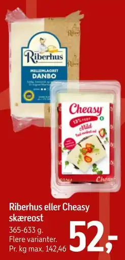 Føtex Riberhus eller Cheasy skæreost tilbud