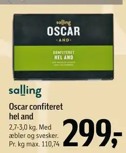 Føtex Oscar confiteret hel and tilbud
