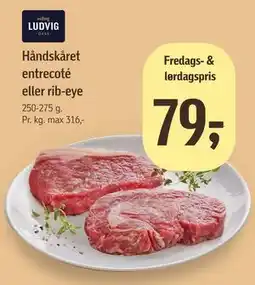 Føtex Håndskåret entrecoté eller rib-eye tilbud