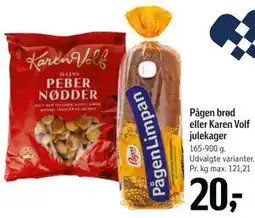 Føtex Pågen brød eller Karen Volf julekager tilbud
