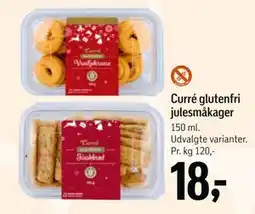 Føtex Curré glutenfri julesmåkager tilbud