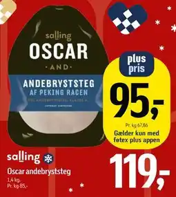 Føtex Oscar andebryststeg tilbud
