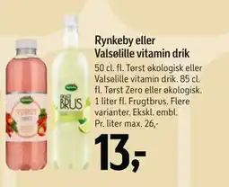 Føtex Rynkeby eller Valsølille vitamin drik tilbud