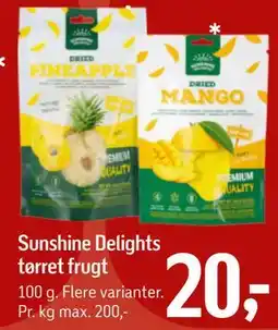 Føtex Sunshine Delights tørret frugt tilbud