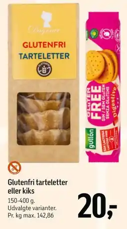 Føtex Glutenfri tarteletter eller kiks tilbud