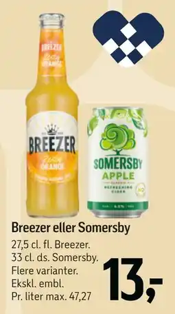 Føtex Breezer eller Somersby tilbud