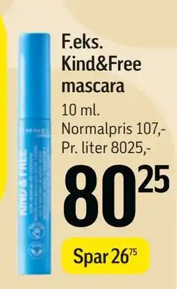 Føtex Kind&Free mascara tilbud