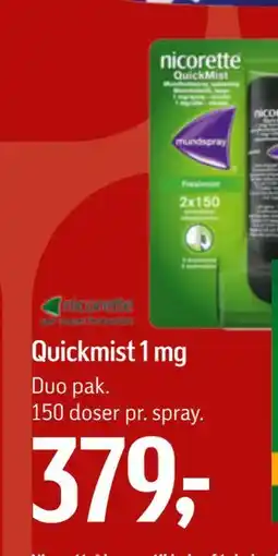 Føtex Quickmist 1 mg tilbud