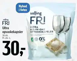 Føtex Ultra opvaskekapsler tilbud