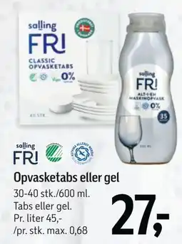 Føtex Opvasketabs eller gel tilbud