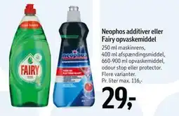 Føtex Neophos additiver eller Fairy opvaskemiddel tilbud