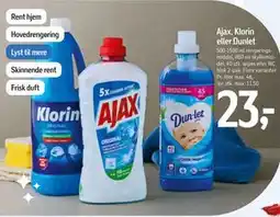 Føtex Ajax, Klorin eller Dunlet tilbud