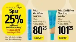 Føtex Spar 25% på Rimmel Kind&Free makeup tilbud