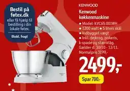 Føtex Kenwood køkkenmaskine tilbud