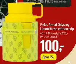 Føtex F.eks. Armaf Odyssey Limoni fresh edition edp tilbud
