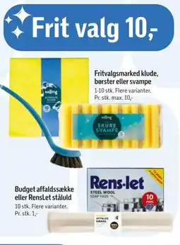 Føtex Budget affaldssække eller RensLet ståluld tilbud