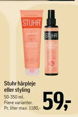 Føtex Stuhr hårpleje eller styling tilbud