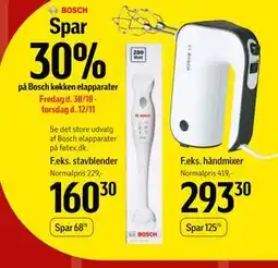 Føtex Spar 30% på Bosch køkken elapparater tilbud