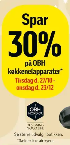 Føtex Spar 30% på OBH køkkenelapparater tilbud