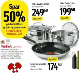 Føtex Spar 50% på Jamie Oliver gryde- og pandeserie tilbud