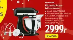 Føtex KitchenAid Artisan køkkenmaskine tilbud