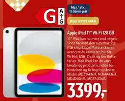 Føtex Apple iPad 11” Wi-Fi 128 GB tilbud