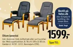 Føtex Otium lænestol tilbud