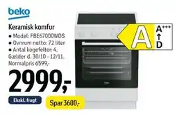 Føtex Keramisk komfur tilbud