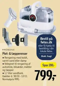 Føtex PROSONIC Plet- & tæpperenser tilbud
