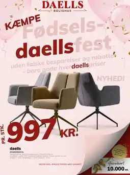 Daells Bolighus SPISEBORDSSTOL tilbud